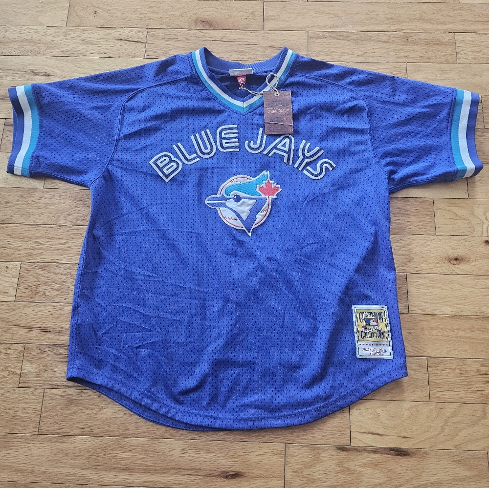 Mitchell and Ness Authentic 1995 Toronto Blue Jays Joe Carter BP Jersey Xl NWT